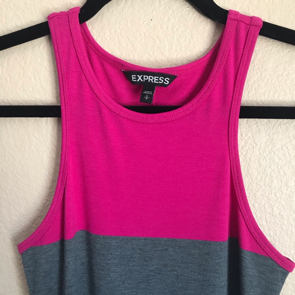NWOT Racerback Multi Color Bodycon Dress - Picture 3 of 6
